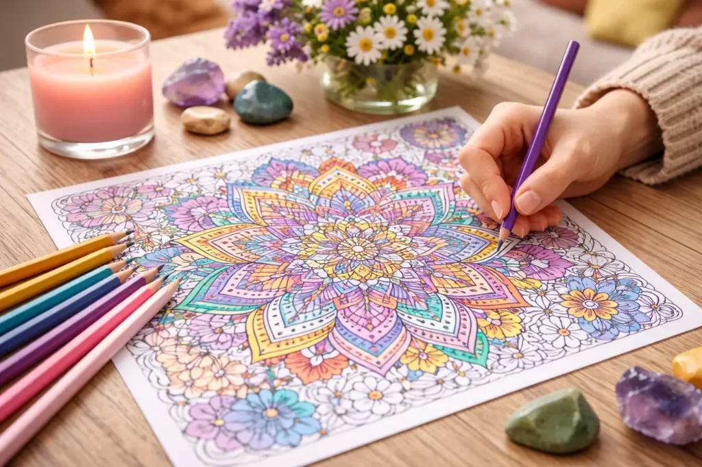 A mandala színezés hatása