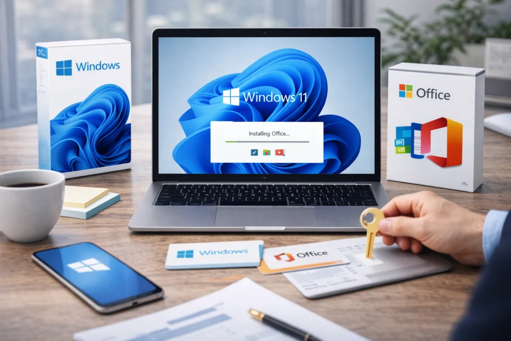 Windows és Office telepítés új számítógépre